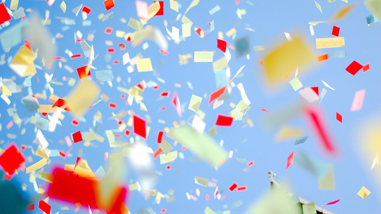 Falling Confetti Animations in WordPress Posts & Pages